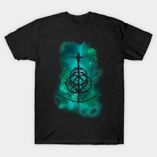 Fantasy World - Green Abstract T-Shirt